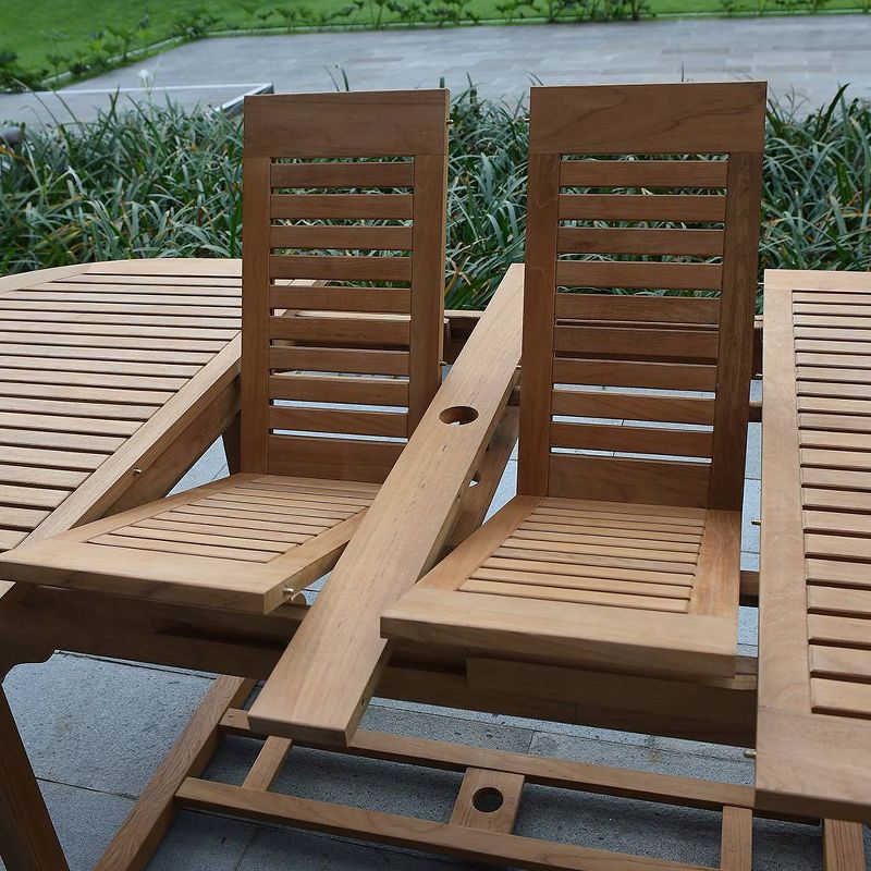 Renaissance Square Outdoor Patio Stacking Table - Gray - Vifah