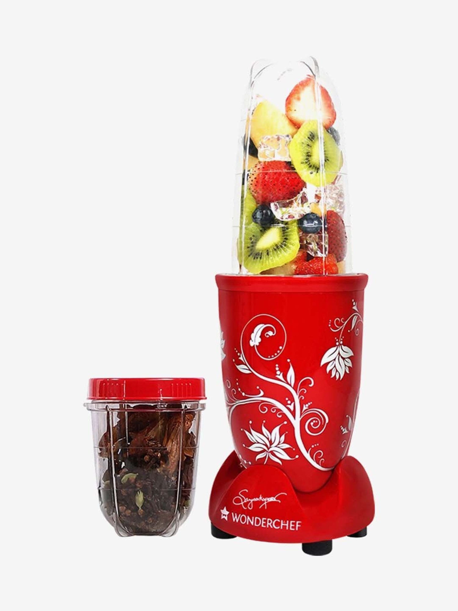 Wonderchef Nutri Blend 400W 500ml with 2 Jars Blender (Red)