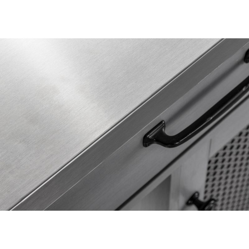 26" Kitchen Cart Gray - Home Essentials