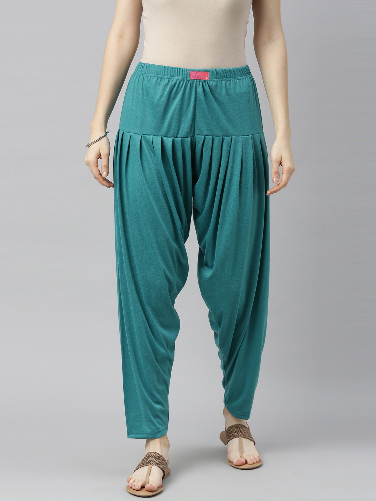 JCSS Blue & Mustard Patiala Pants - Pack Of 3