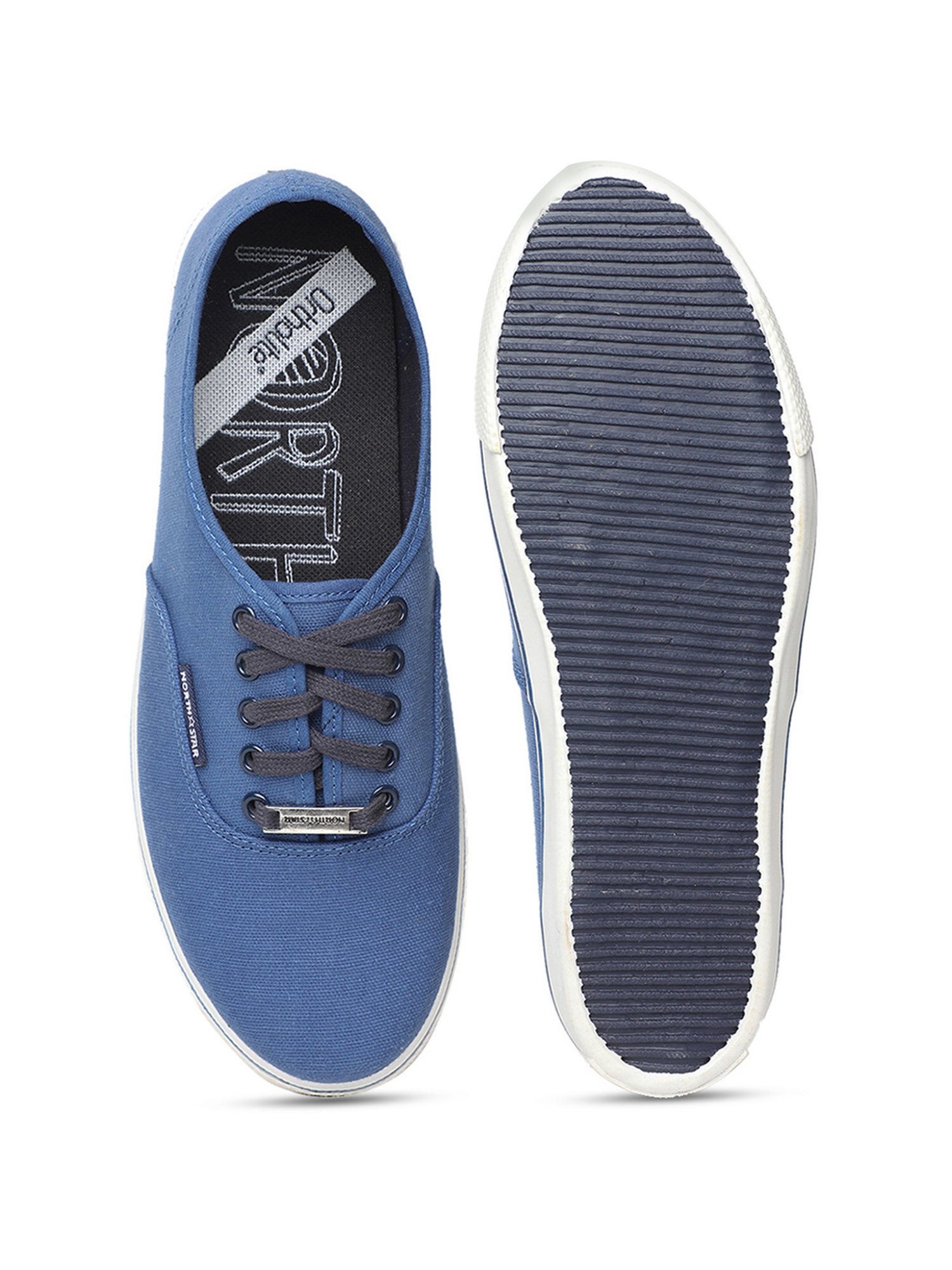 North Star by Bata Men's Blue Casual Sneakers