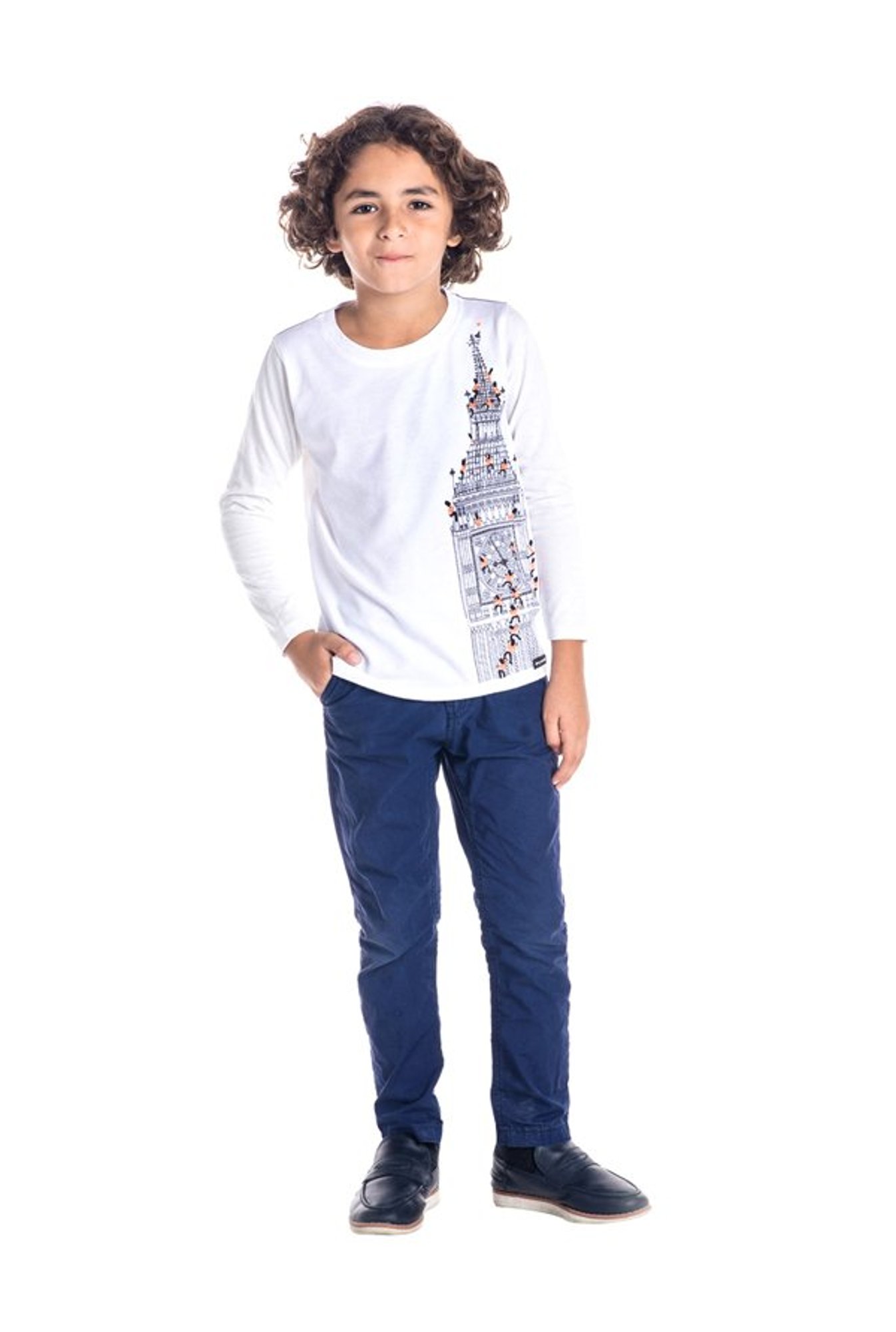 Cherry Crumble By Nitt Hyman Kids White Printed T-Shirt