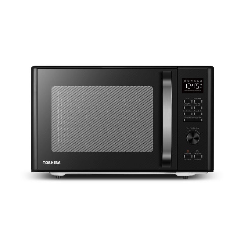 Toshiba 1.0 cu ft Multi-function 6 in 1 Microwave Black Stainless Steel ml-AC28S(BK)