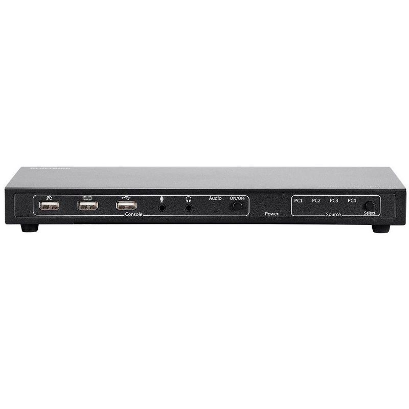 Monoprice 4K 4x1 HDMI 1.4 & USB 2.0 KVM Switch, Includes A USB 2.0 Data Connection With Over Current Detection And Protection