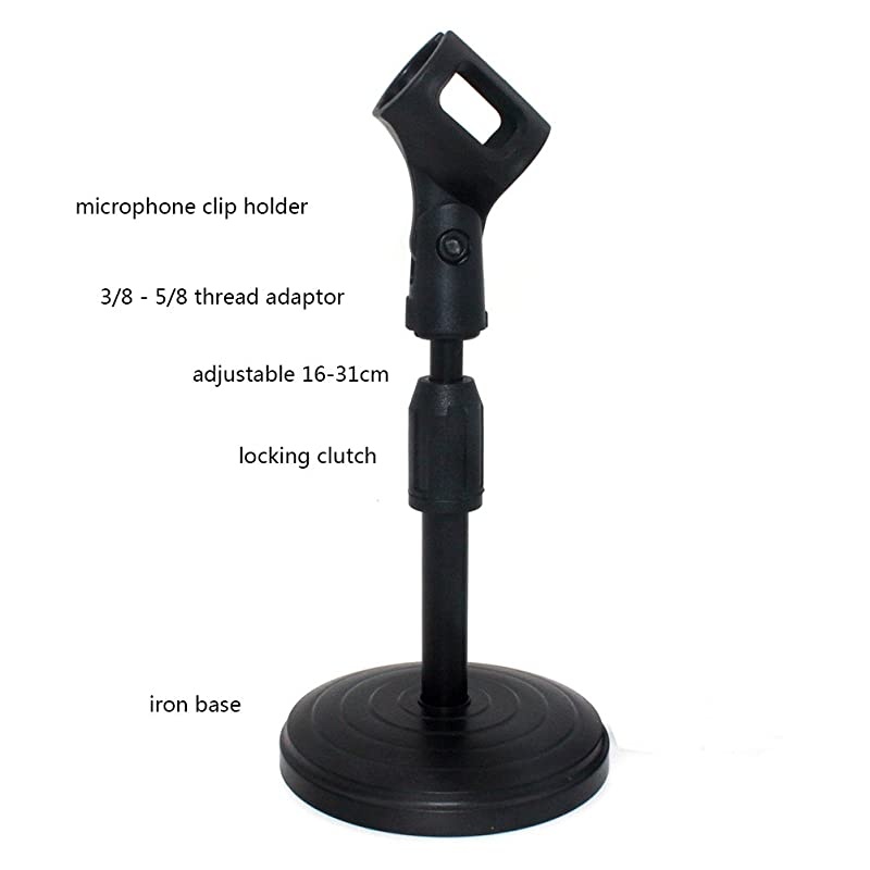 Iron Base Universal Microphone Suspension Boom Scissor Arm Stand (type III)