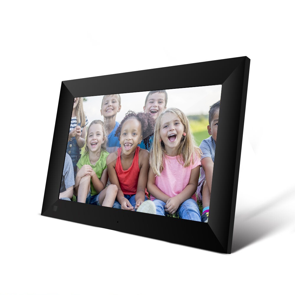 TakeIt WiFi Digital Picture Frame 10.1 inch Digital Photo Video Cloud Frame 16GB HD 1080P 800x1280 IPS LCD Touch Screen Auto-Rotate Adjustable Brightness Black