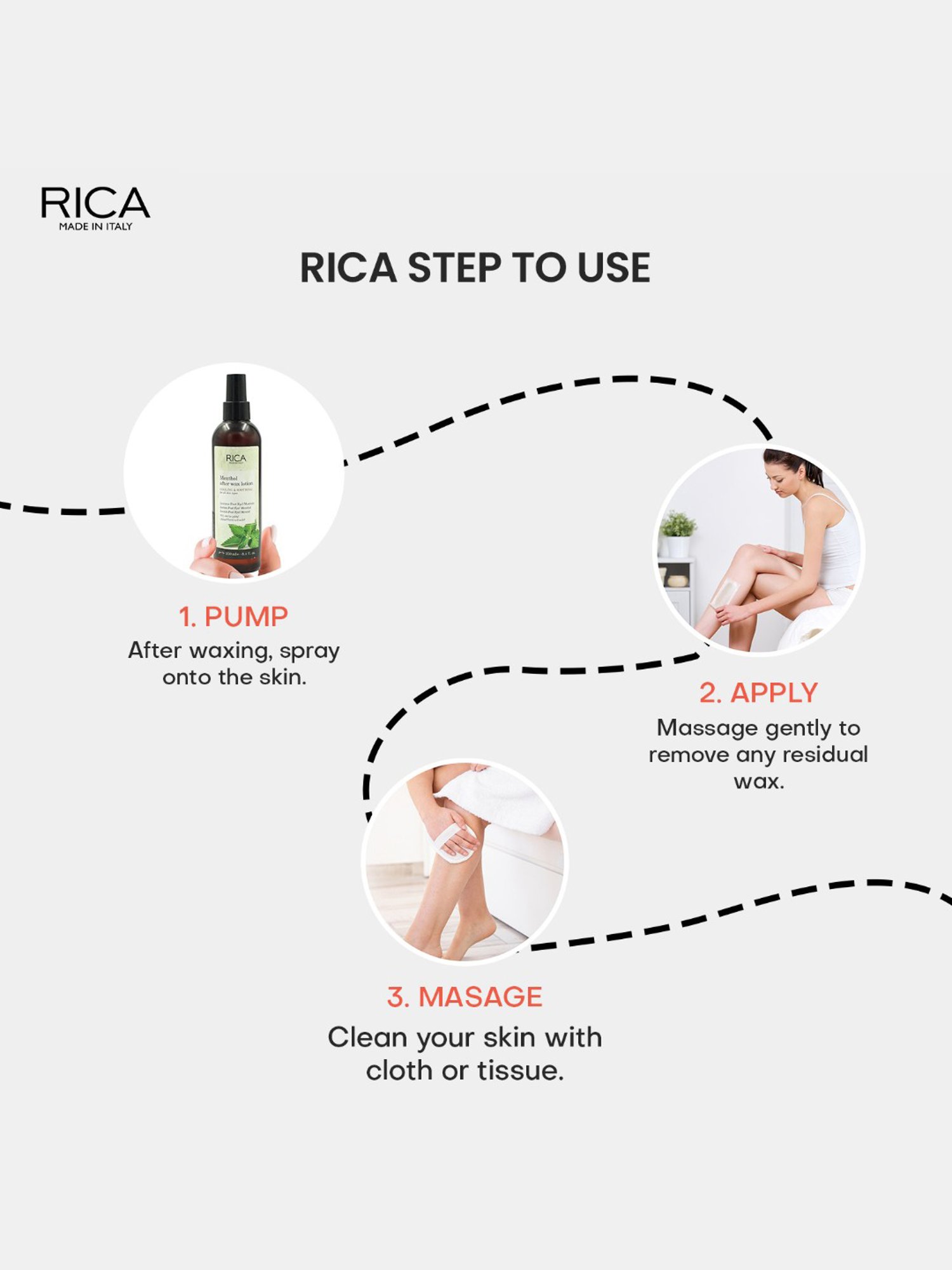 Rica Menthol After Waxing Lotion - 250 ml