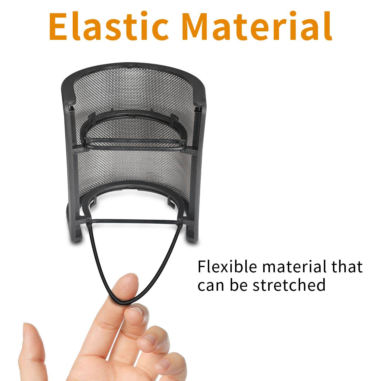 Depusheng Microphone Pop Filter, Pop Shield, Pop Screen, Mic Screen, ABS Plastic Features Lightweight, Stable Structure and Sturdy