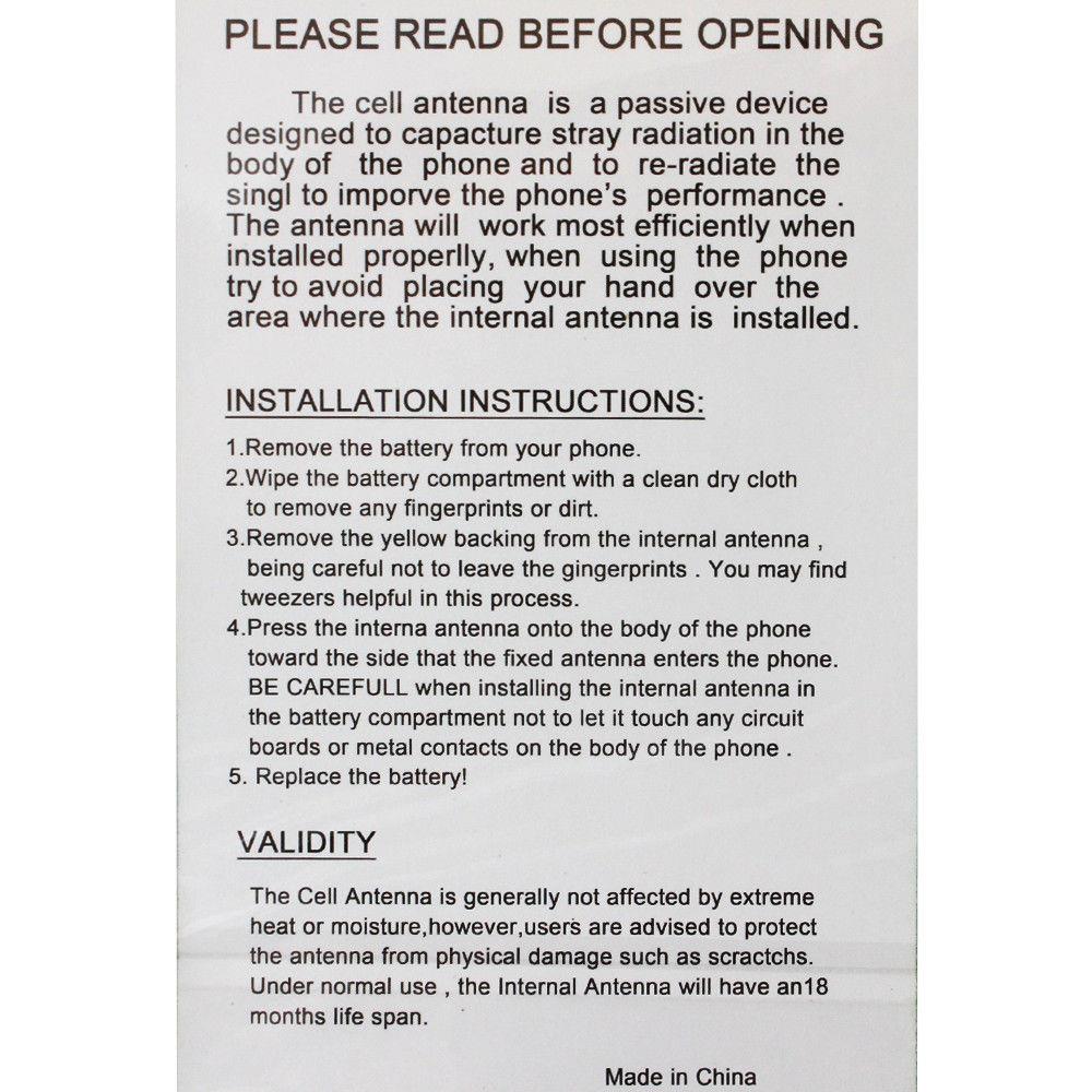 4 Internal Cell Phone Antenna Signal Booster for Samsung Galaxy S9/S9+ / S9 Plus