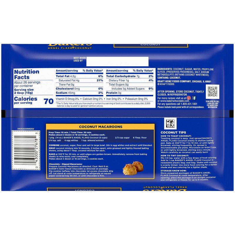 Baker's Angel Flake Sweetened Coconut - 14oz