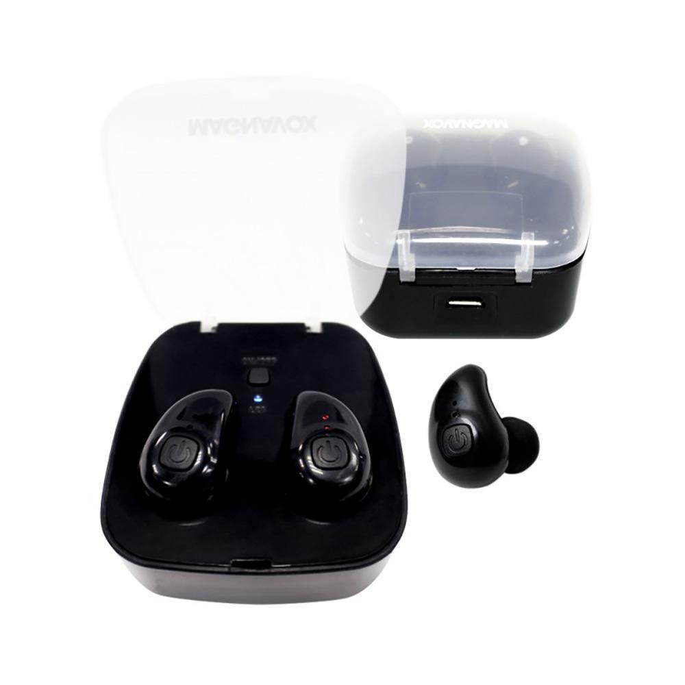 Magnavox MBH530BK Mini Wireless Stereo Bluetooth Ear Buds Rechargeable Headphone