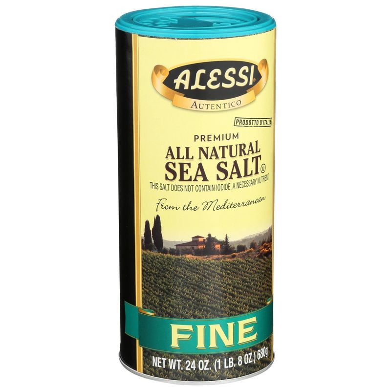 Alessi 100% Natural Fine Sea Salt - 24oz