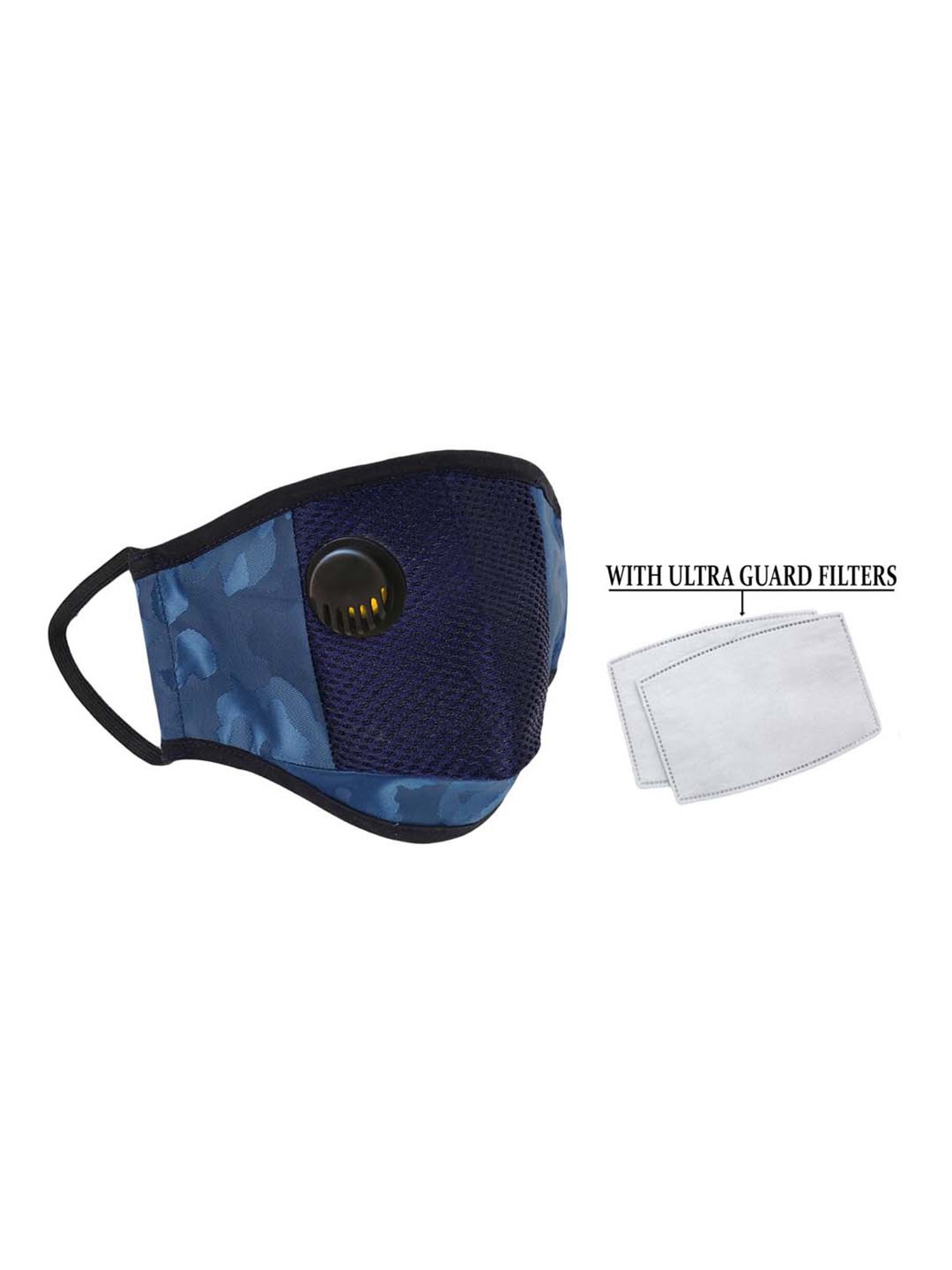 Lioncrown 4 Layered N95 Face Mask with Replaceable Filter Pocket - Pack of 2