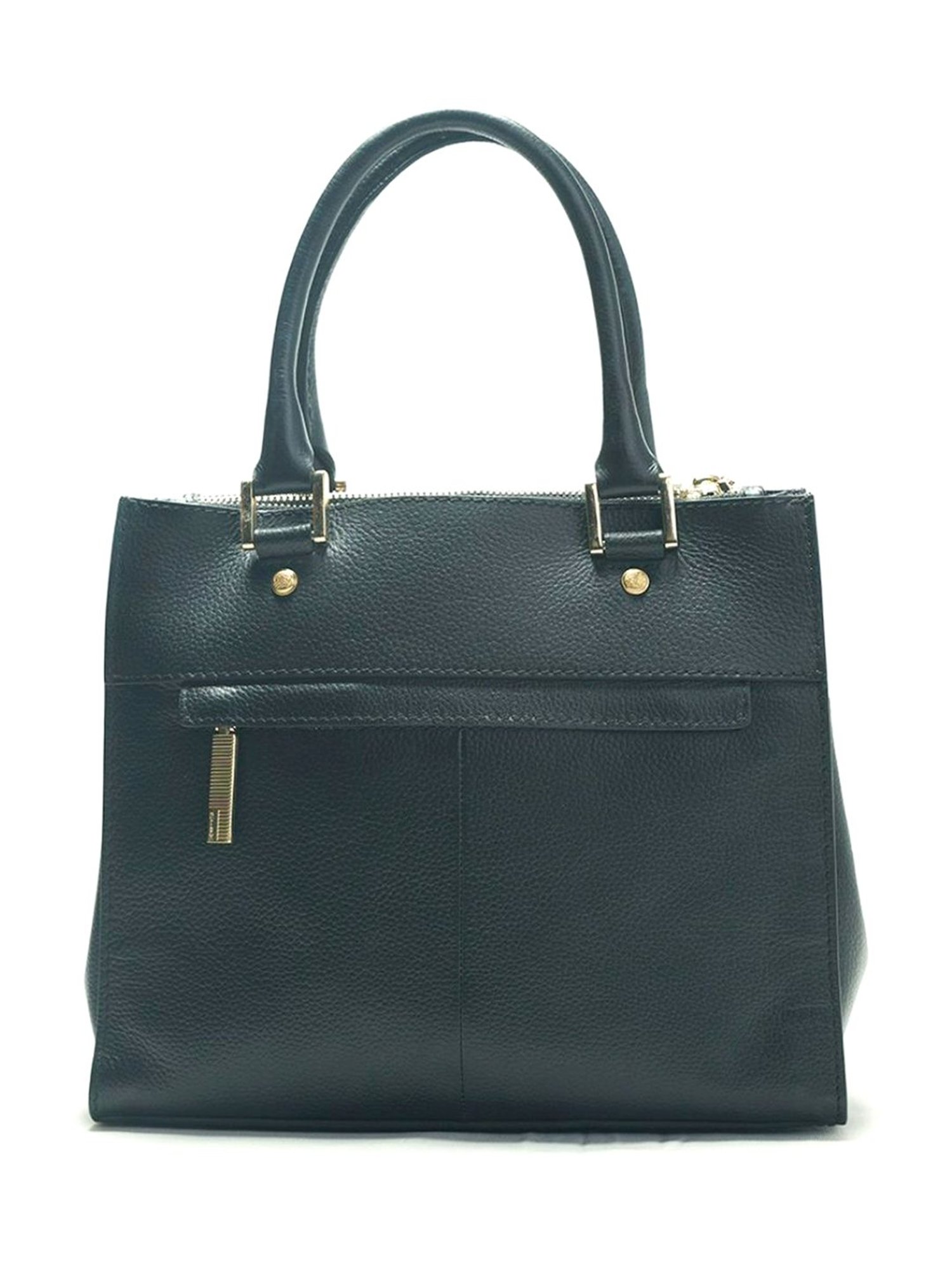 RI2K London Black Leather Large Animal Effect Handbag