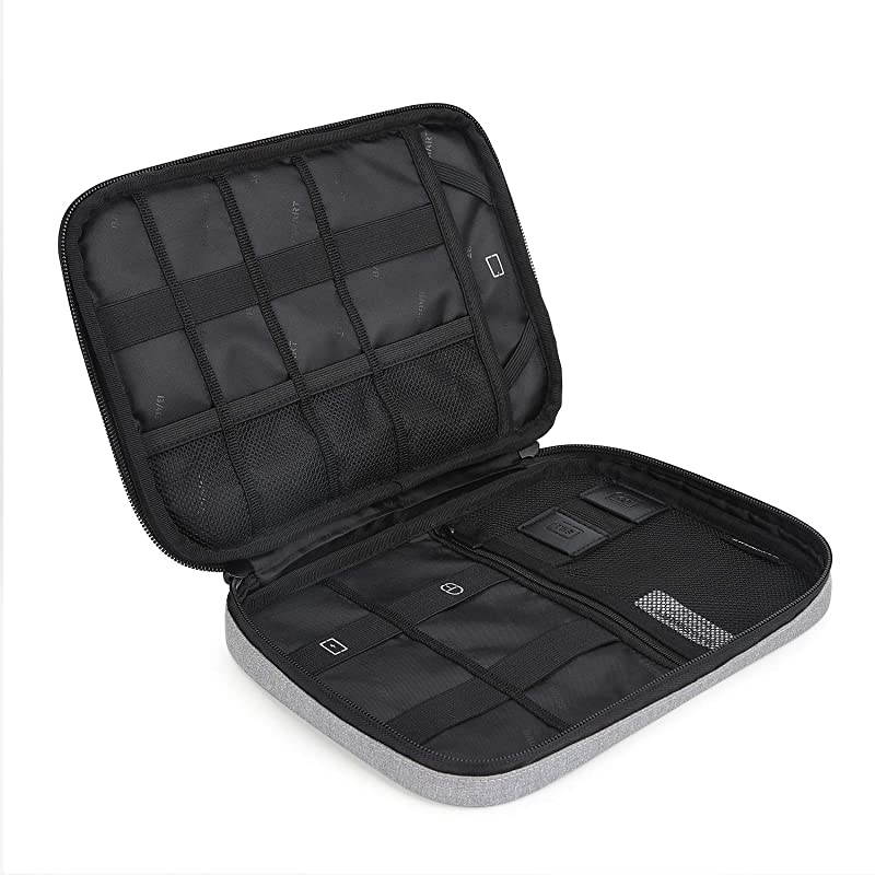 Electronic Organizer Travel Cable Organizer Electronics Accessories Cases for 79 iPad Mini Cables Chargers USB SD Card