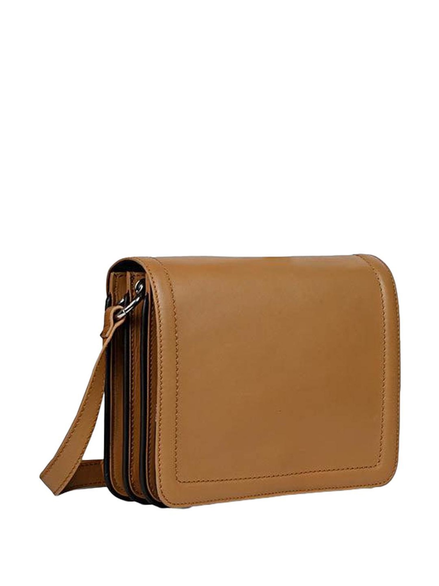 Favore Yellow Solid Small Sling Handbag