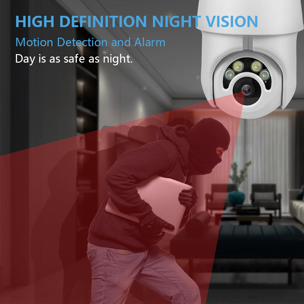 1080P PTZ Outdoor IP Camera Topmall1 Speed Wireless WiFi Security Camera Dome Auto-Tracking Pan Tilt Zoom 2MP Net Work Loop Recording CCTV Surveillance