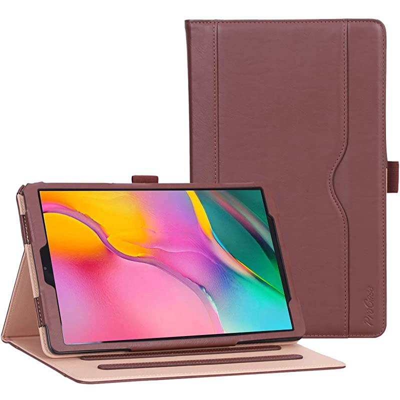 Galaxy Tab A 101 Case 2019 Model T510 T515 T517 Stand Folio Case Cover for Galaxy Tab A 101 Inch 2019 Tablet SMT510 SMT515 SMT517 Brown