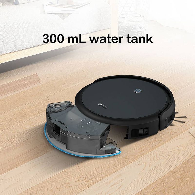 bObsweep PetHair Vision Wi-Fi Connected Robot Vacuum Cleaner and Mop - Steel