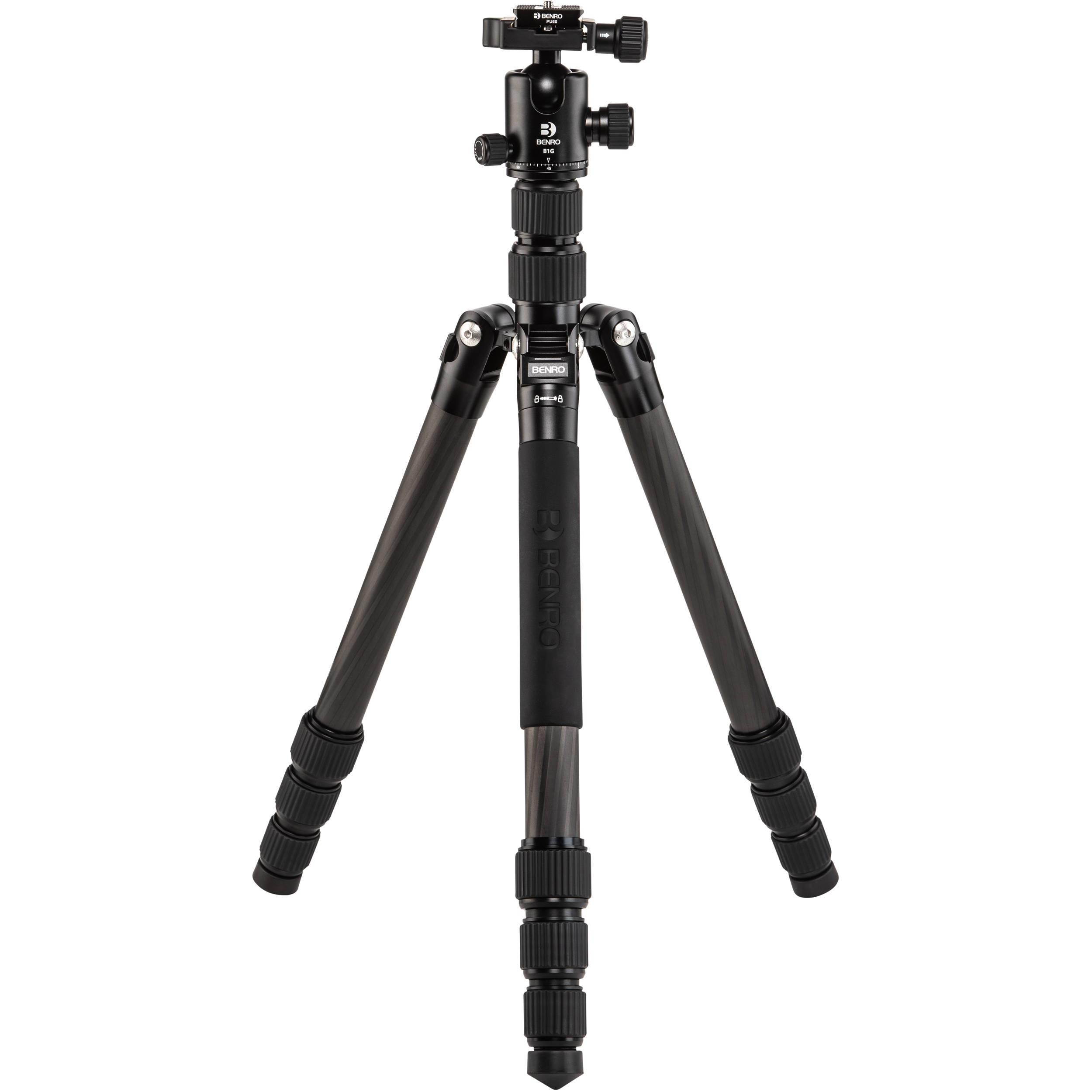 Benro Tripster Travel Carbon Fiber Tripod/Monopod, 2 Series, Black #FTR28CB1GBLK
