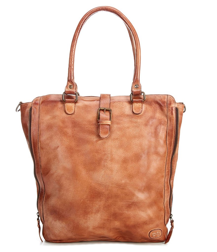 Bed Stu Mildred North South Leather Zip Tote Bag
