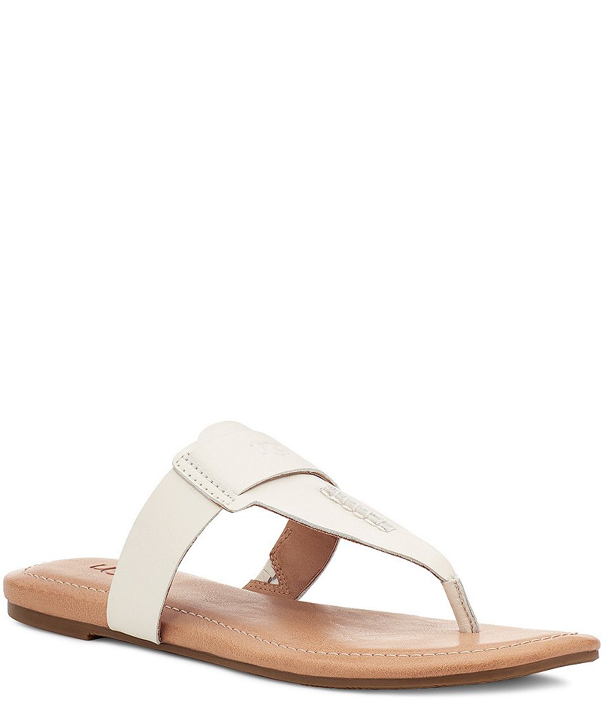 UGG&reg; Gaila Leather Thong Sandals