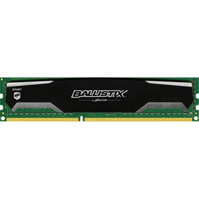 Ballistix Sport 4GB Single DDR3 1600 MT/s (PC3-12800) UDIMM 240-Pin Memory - BLS4G3D1609DS1S00