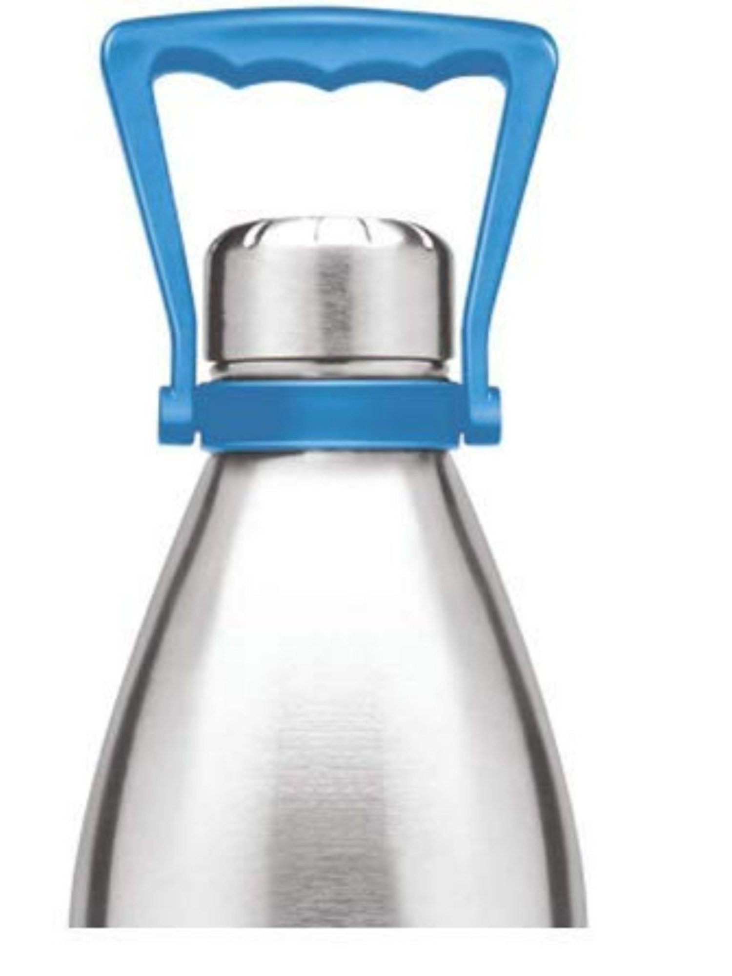 Milton Silver Stainless Steel 24 Hours Hot and Cold Water Bottle with Handle (2.02L)