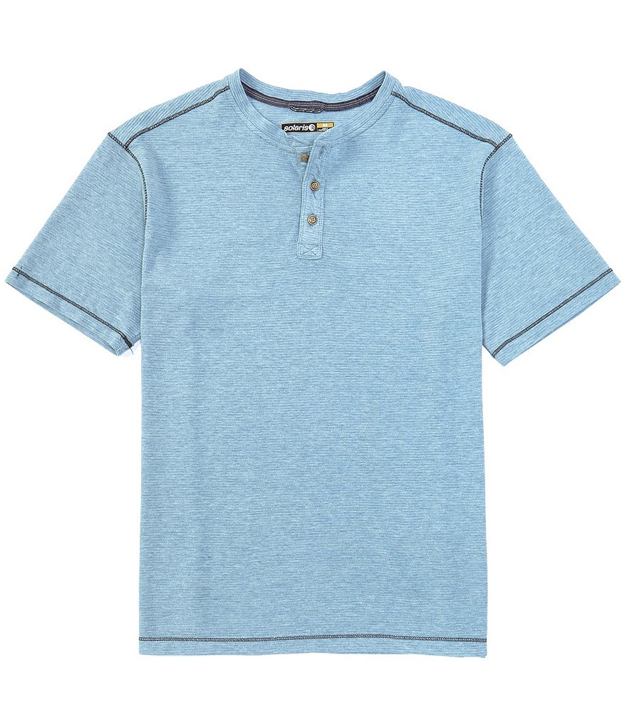 Solaris Short-Sleeve Waffle Henley