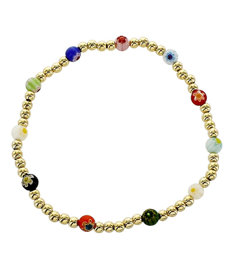 Panacea Millefiori Beaded Stretch Bracelet