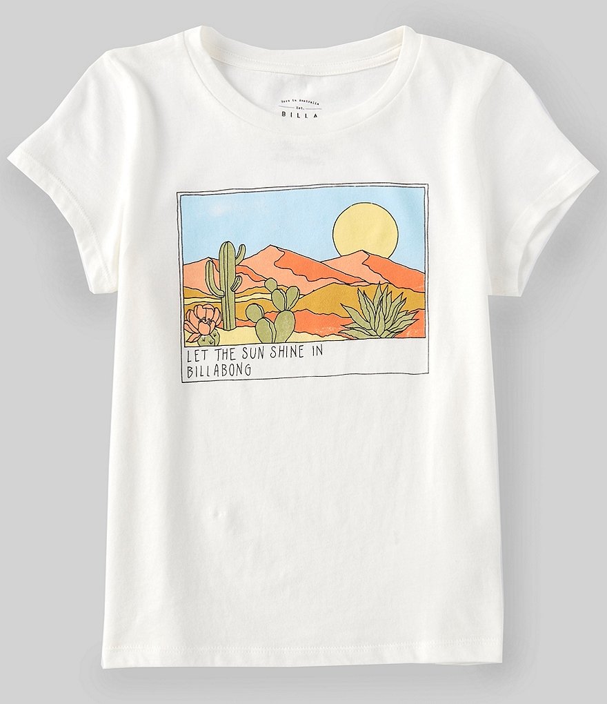 Billabong Big Girls 5-14 Short-Sleeve Sunny Skies Graphic Tee