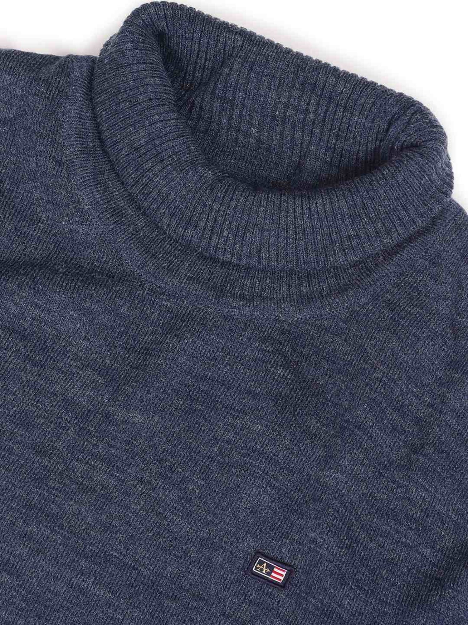 Arrow Sports Blue Regular Fit Sweater