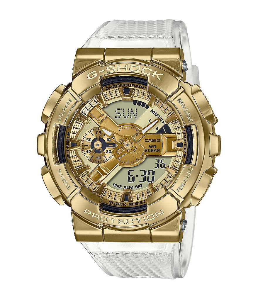 G-Shock Ana Digi Clear Resin Band Shock Resistant Watch