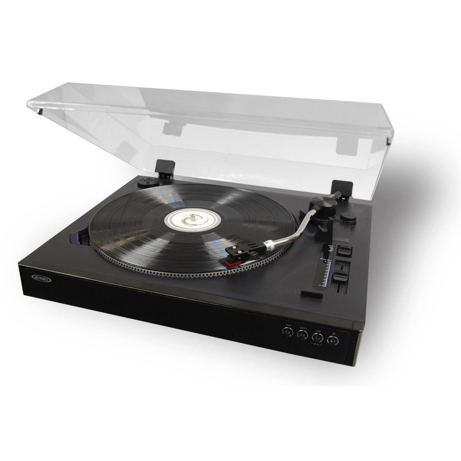 JENSEN JTA-470 Professional 3-Speed Stereo Turntable with Speed Adjustment