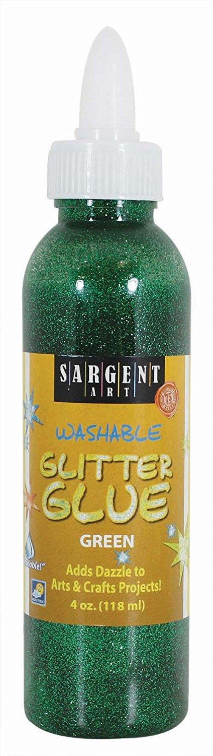 Sargent Art 221866 4Ounce Glitter Glue, Green