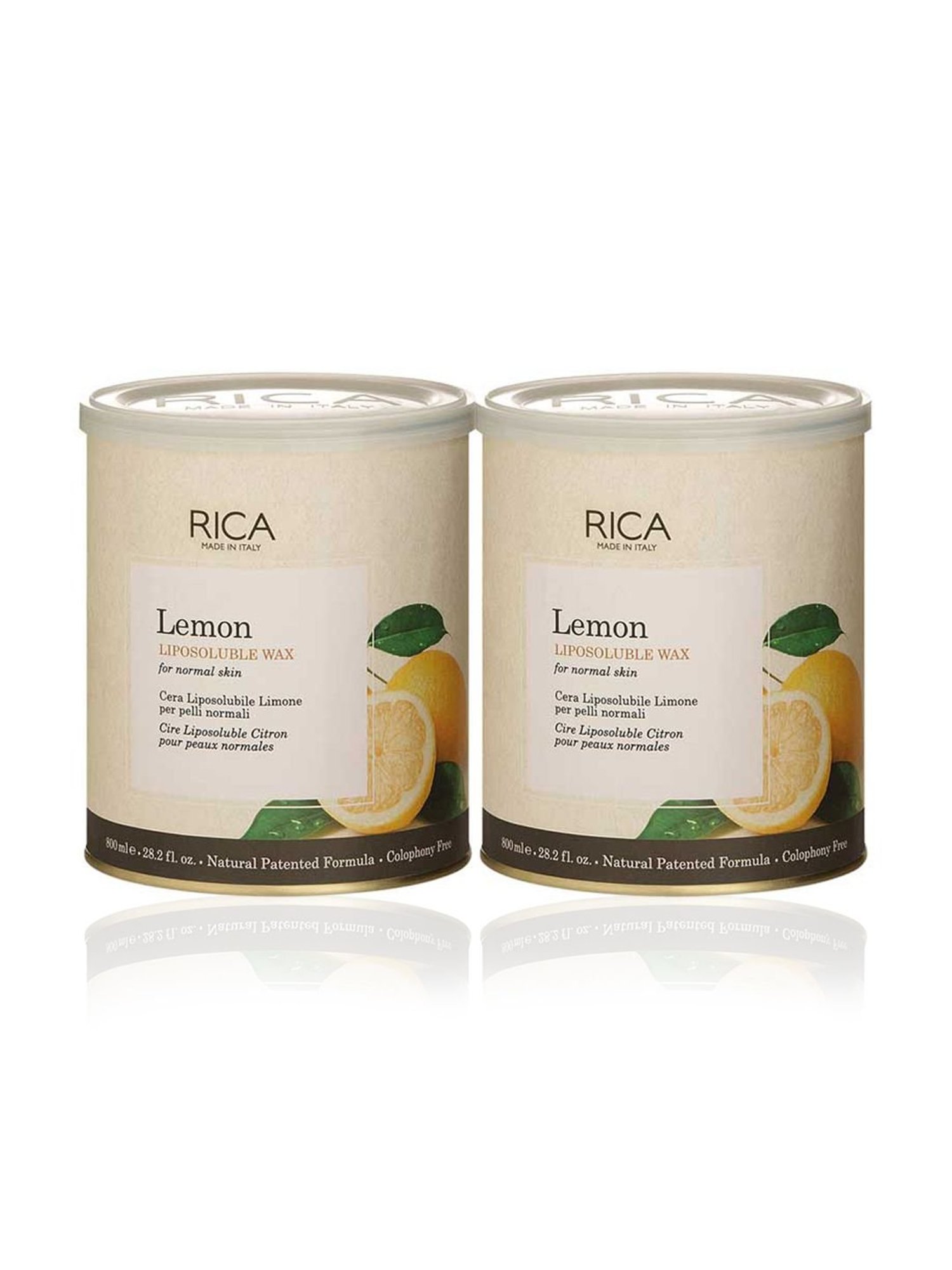 Rica Lemon Wax For Sensitive Skin Pack of 2 - 1600 ml