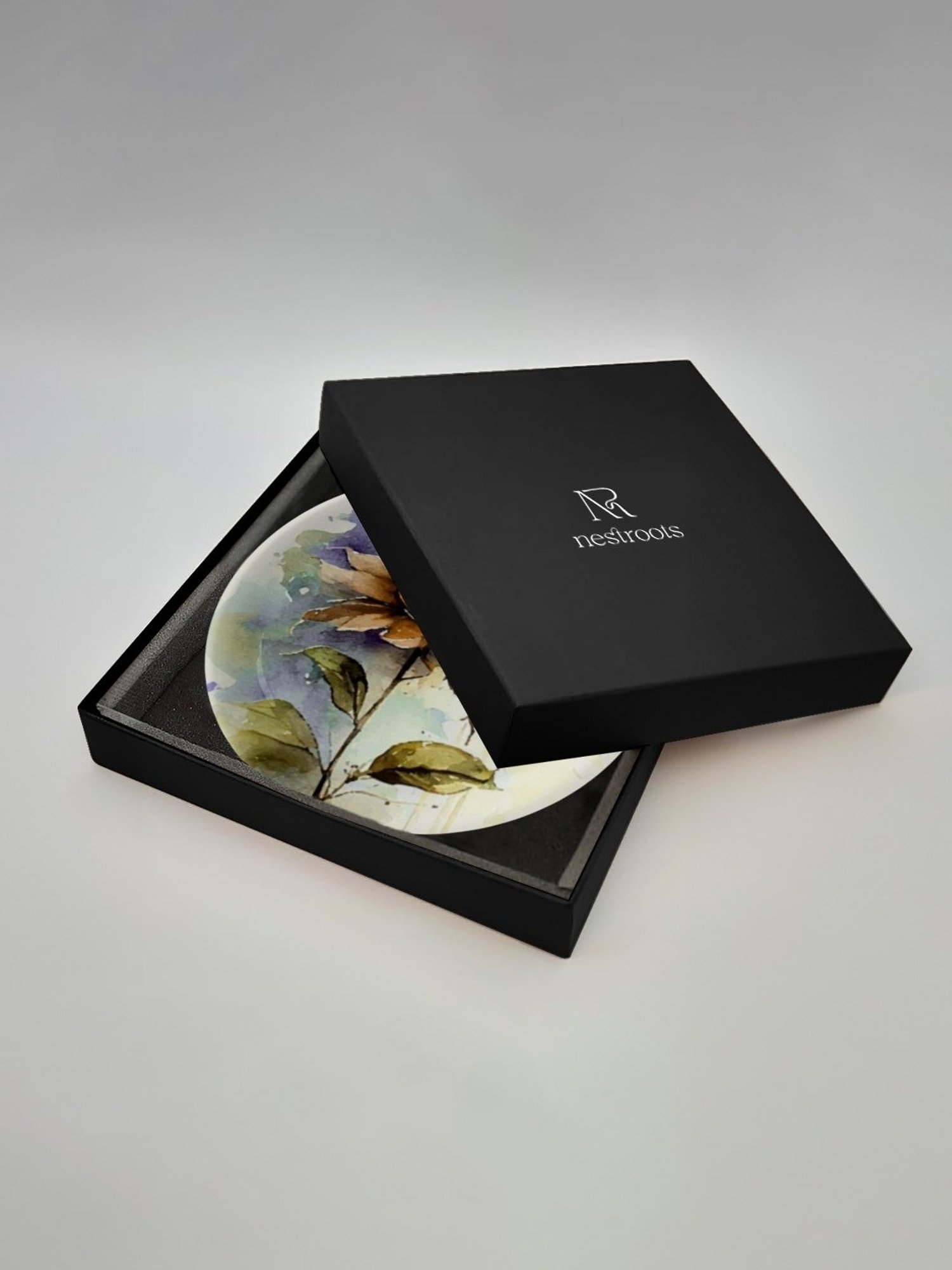 Nestroots English Floral Multicolor Porcelain Wall Plate