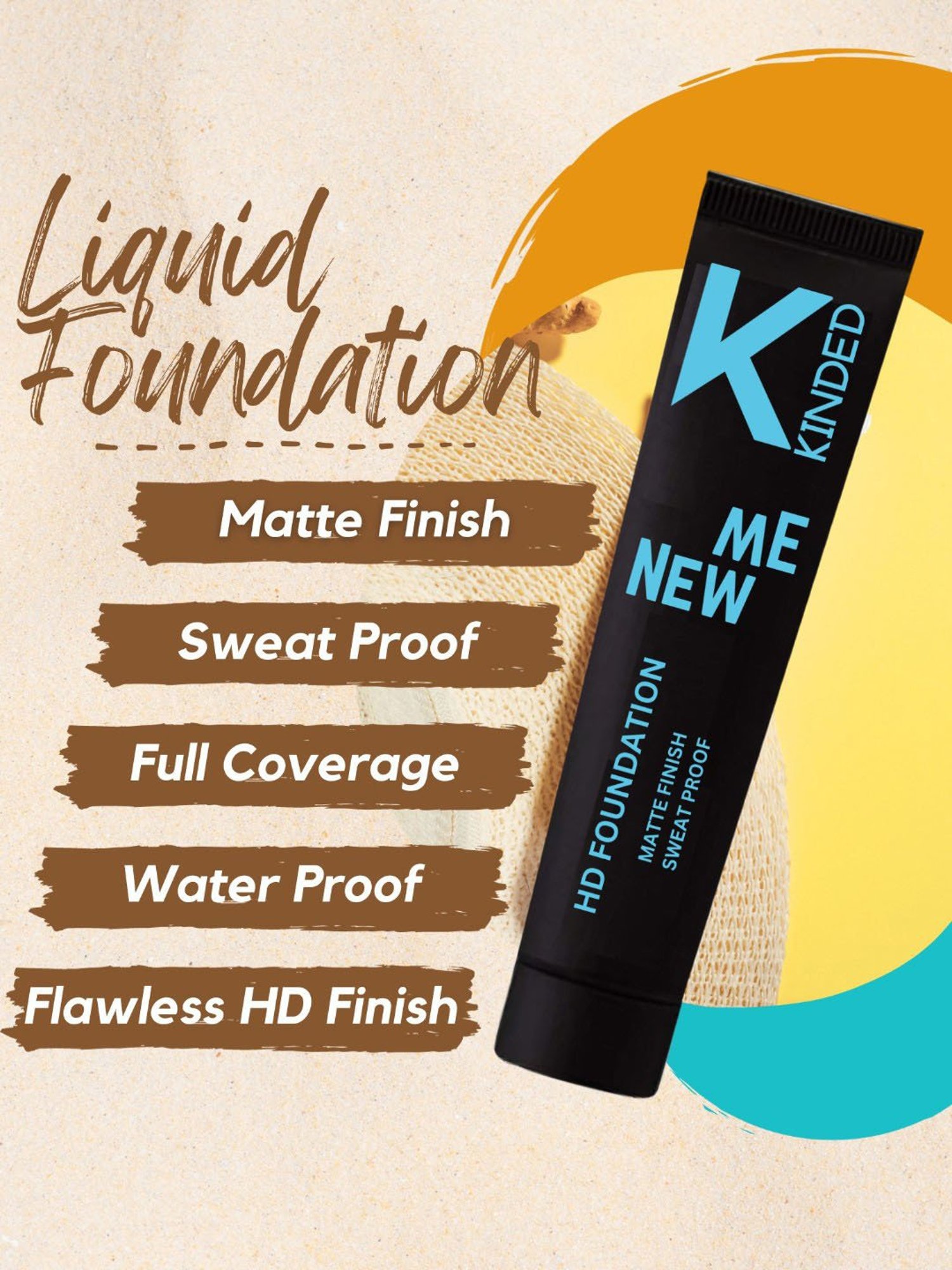 KINDED New Me HD Foundation 04 Nude - 30 ml