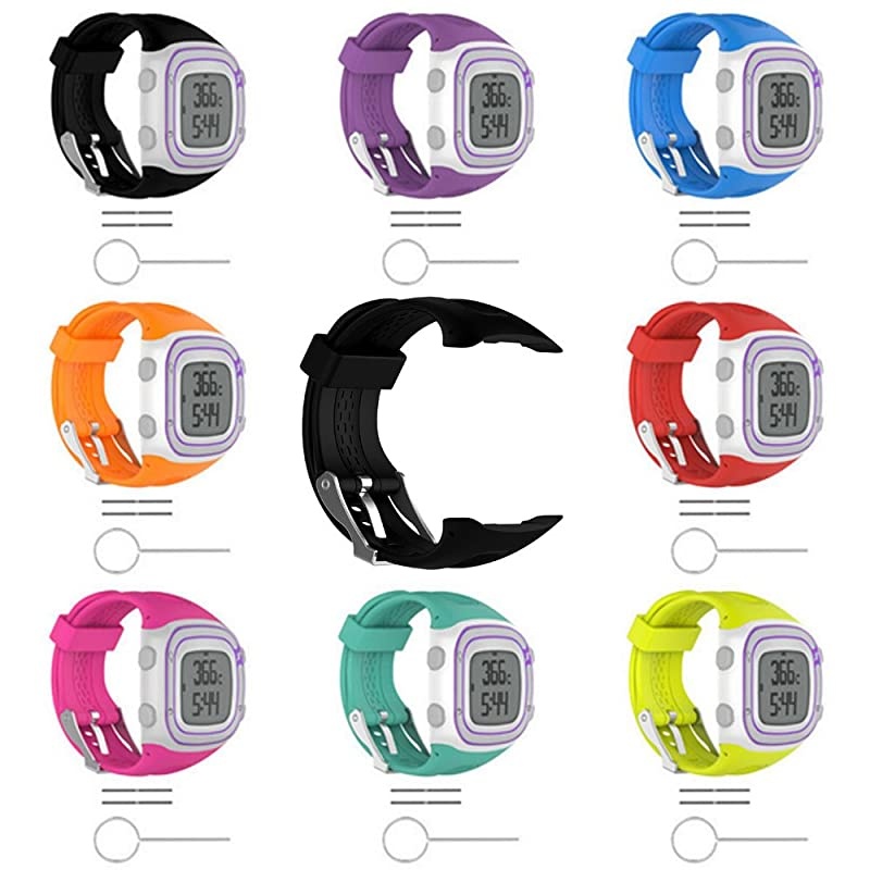 Band for Garmin Forerunner 10 15 Soft Silicone Replacement Watch Band Strap for Garmin Forerunner 10 15 GPS Watch
