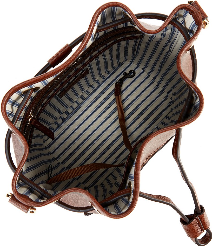 Dooney & Bourke Saffiano Collection Drawstring Bucket Bag