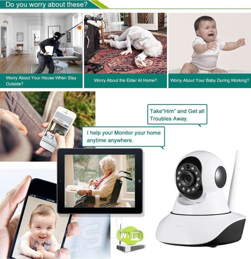 Wireless WIFI IP Camera 1080P Outdoor Security Surveillance Camera Night Vision