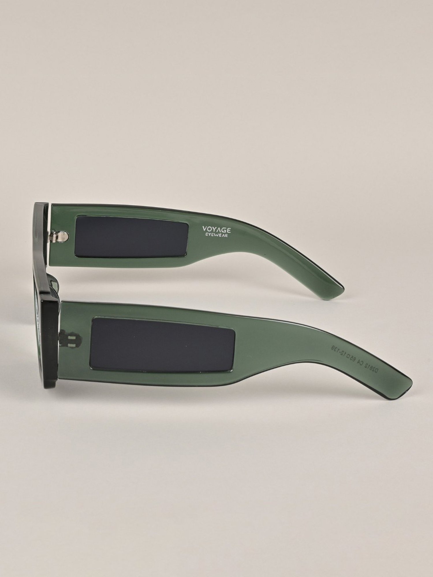 Voyage Black Wayfarer UV Protection Unisex Sunglasses