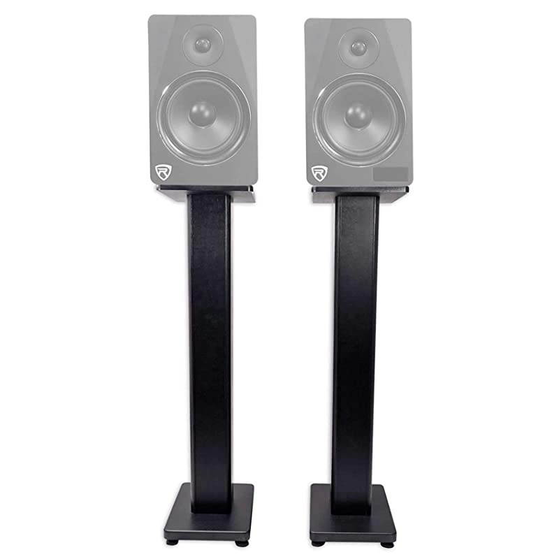 2 28quot Inch Bookshelf Speaker Stands Surround Sound Home Theater