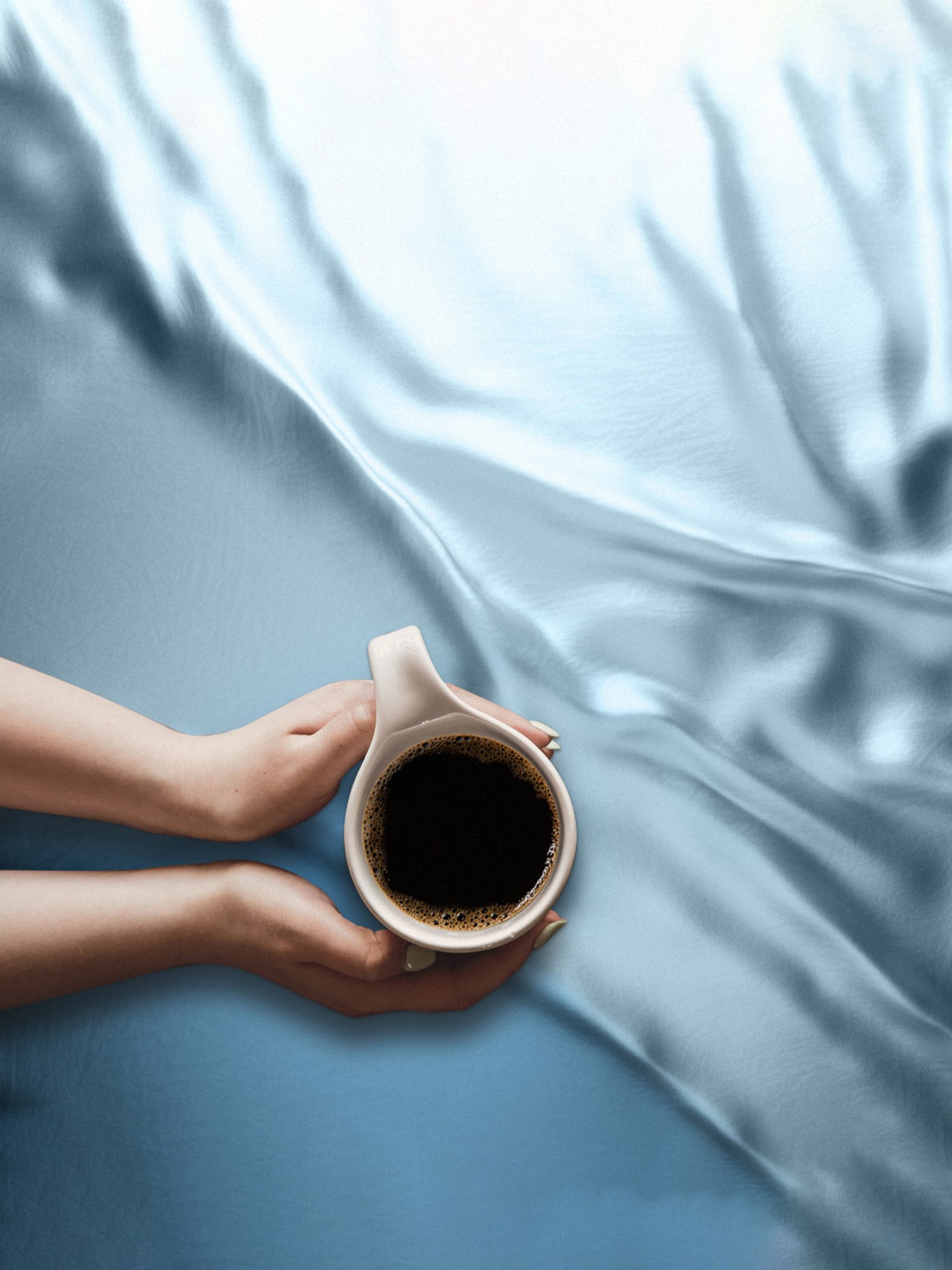 Stoa Paris Date Night Collection Dreamy Blue 300 TC Polyester Single Bedsheet with Pillow Cover