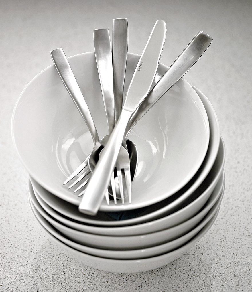 Oneida Everdine Modern Stainless Steel Flatware