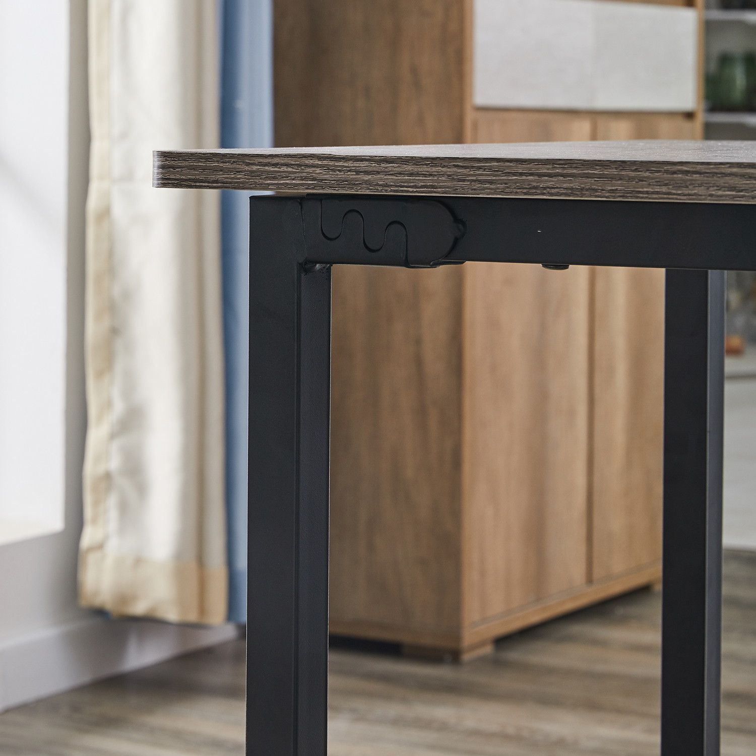 66'' L-shaped Desk Home Office Desk Computer Desk Gaming Desk Large Workstation with CPU Stand and Steel Structure