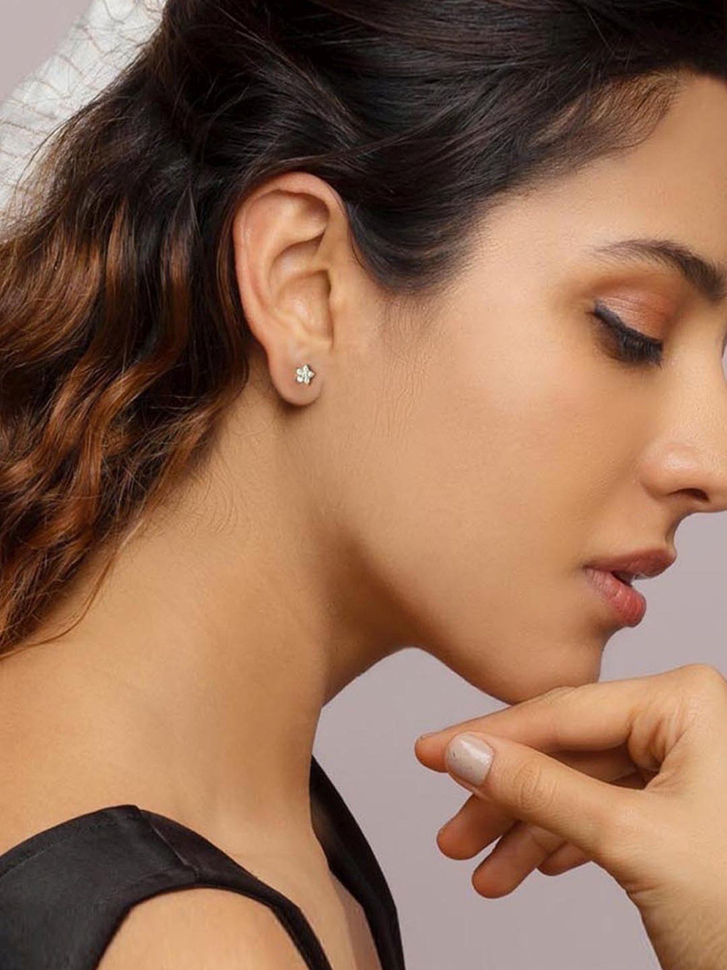 GIVA Anushka Sharma 92.5 Sterling Silver Star Constellation Earrings for Women