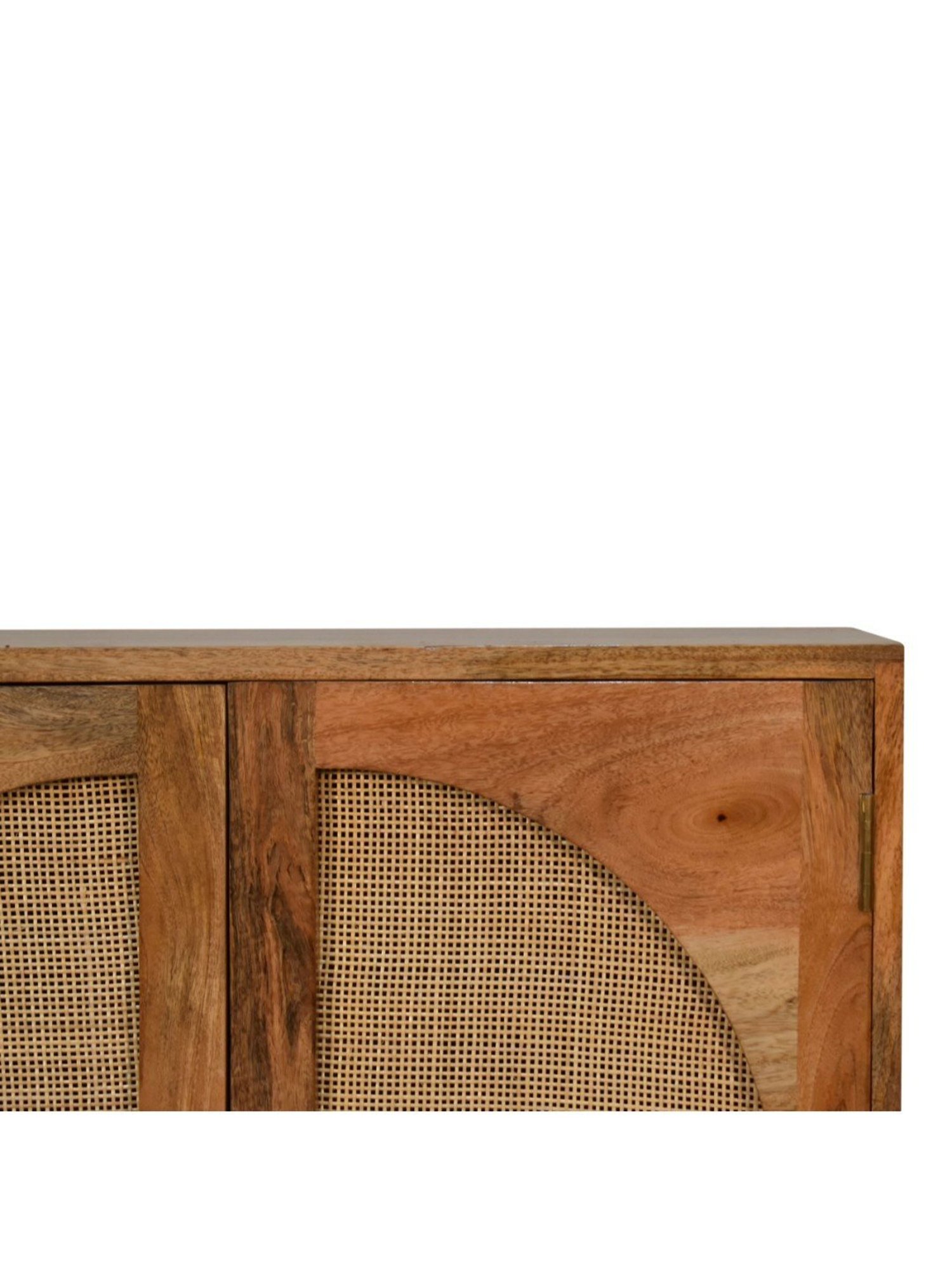 Artisan Furniture Close-knit Leaf Brown Wood Cabinet