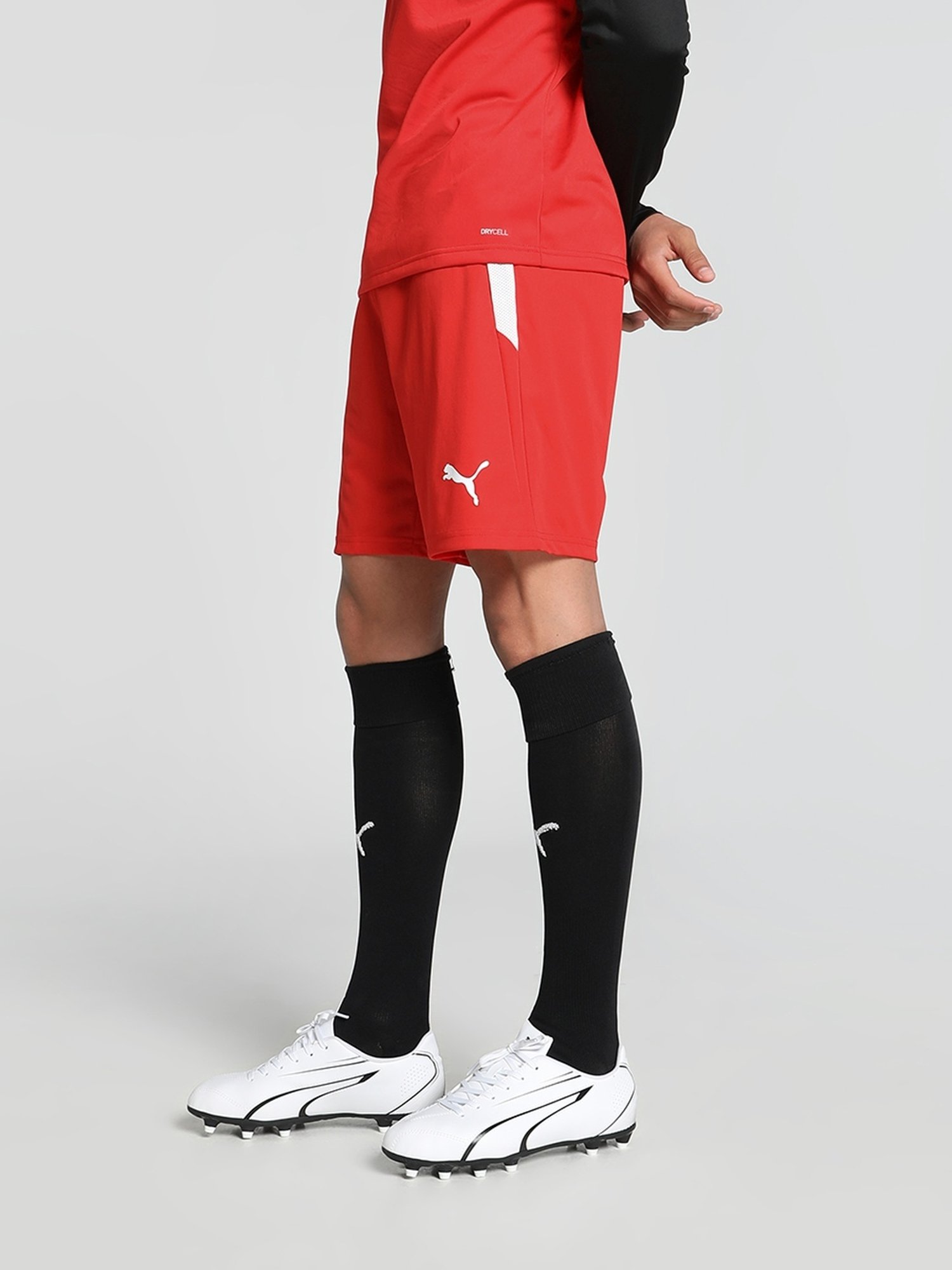 Puma Red Regular Fit Printed Sports Shorts
