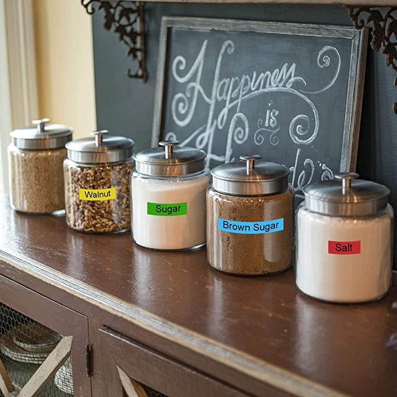 Compatible Label Tape Replacement for Brother PTouch TZe Label Tape 18mm 07 Inch Laminated Black on OrangeRedBlueYellowGreen for P Touch D400 D600 1880 Label Maker 34 inch 5Pack